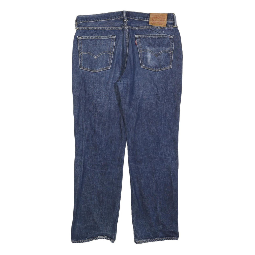 LEVI'S 514 CLASSIC Mens Jeans Blue Classic Straight Denim Medium W36 L32 Zip