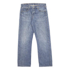 LEVI'S 501 Mens Jeans Blue Regular Straight Denim Medium W33 L29 Classic Style