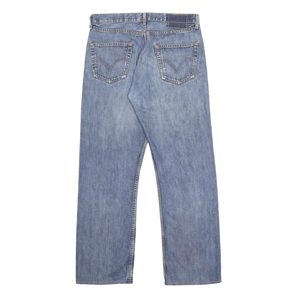 LEVI'S 501 Mens Jeans Blue Regular Straight Denim Medium W33 L29 Classic Style