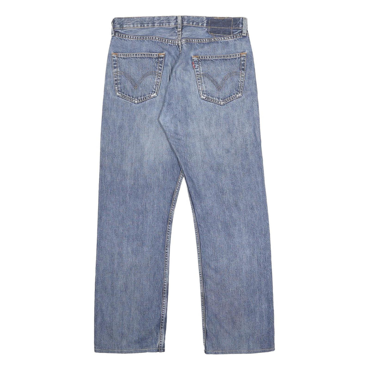 LEVI'S 501 Mens Jeans Blue Regular Straight Denim Medium W33 L29 Classic Style