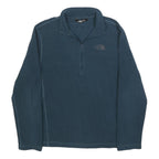 THE NORTH FACE Mens Blue Plain Jumper Crew Neck Basic Knit M Outdoor Fleece