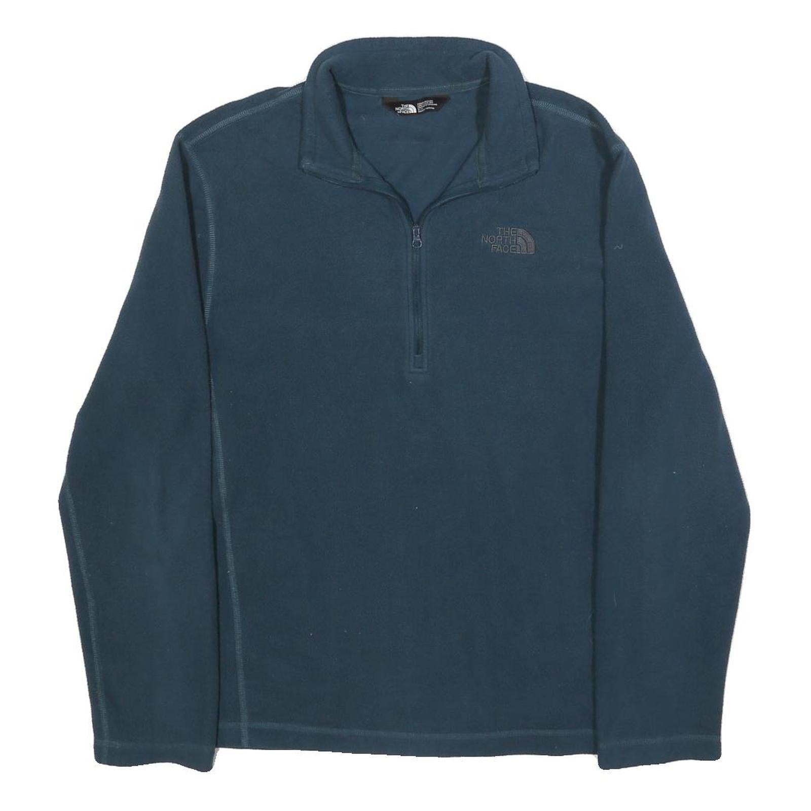 THE NORTH FACE Mens Blue Plain Jumper Crew Neck Basic Knit M Outdoor Fleece