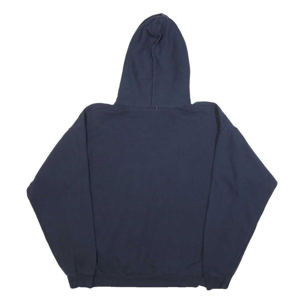 HANES Mens Navy University Of Nevada Wolf Pack Hoodie L Cotton Blend Casual