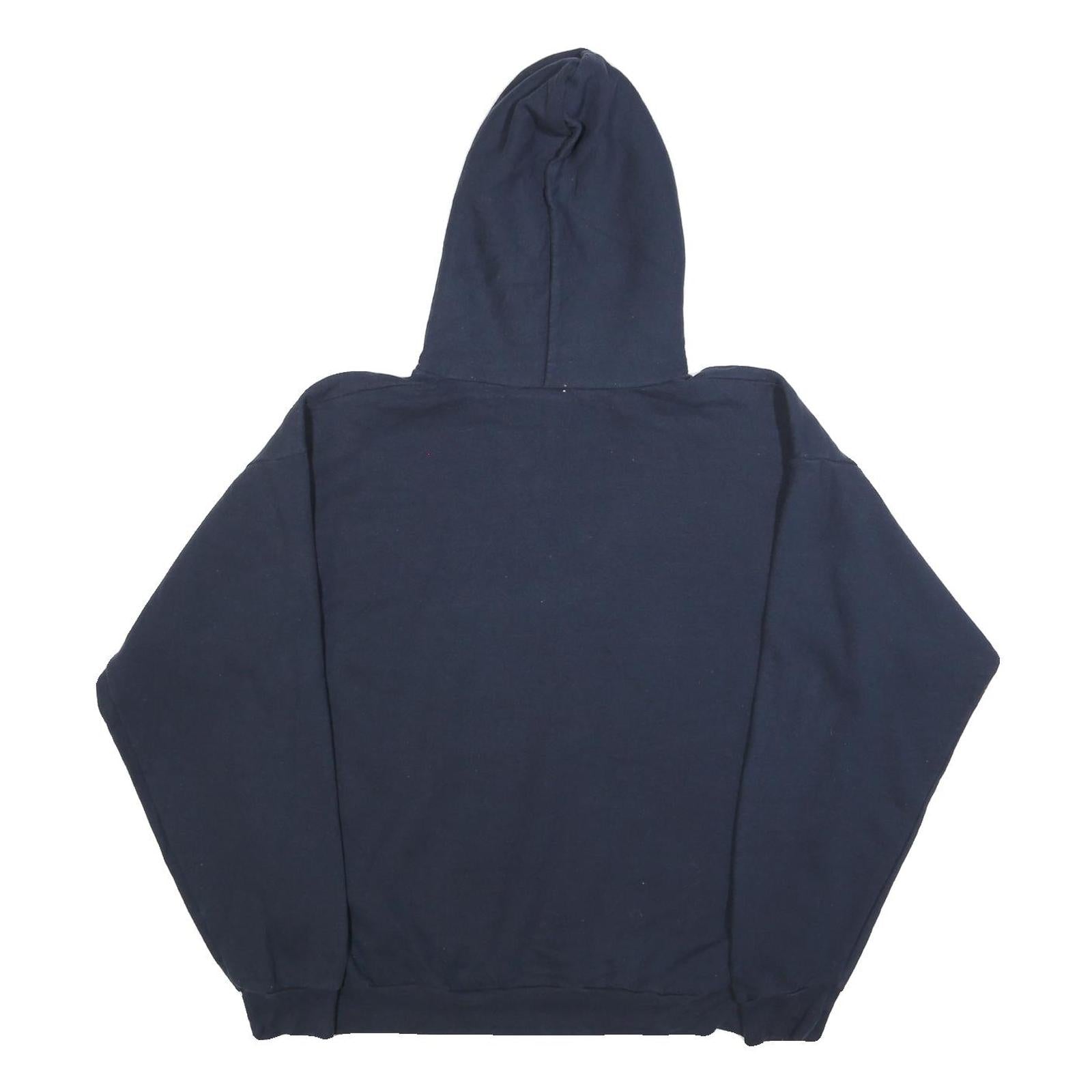 HANES Mens Navy University Of Nevada Wolf Pack Hoodie L Cotton Blend Casual