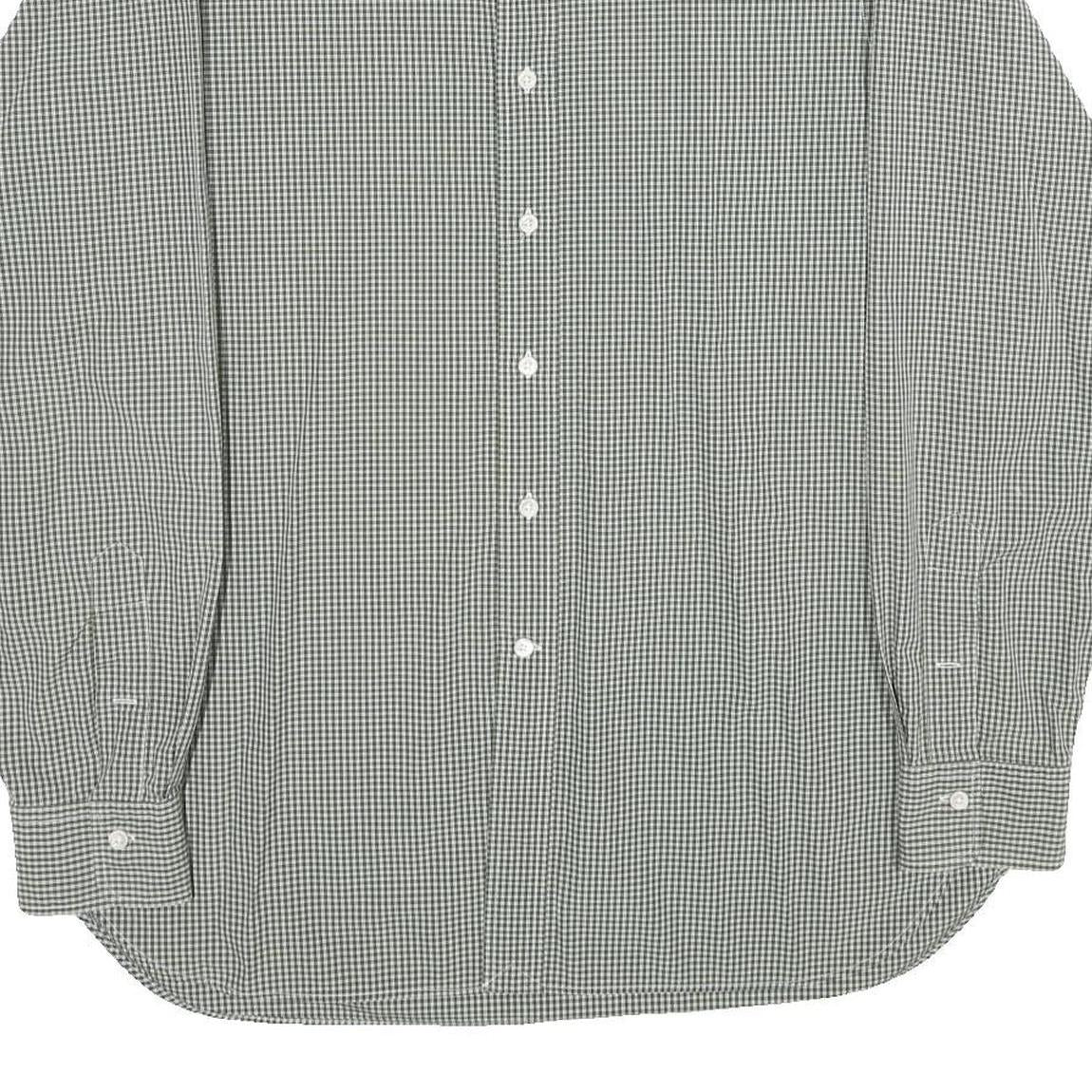 POLO RALPH LAUREN Mens Green Check Shirt XL Casual Cotton Long Sleeve Button