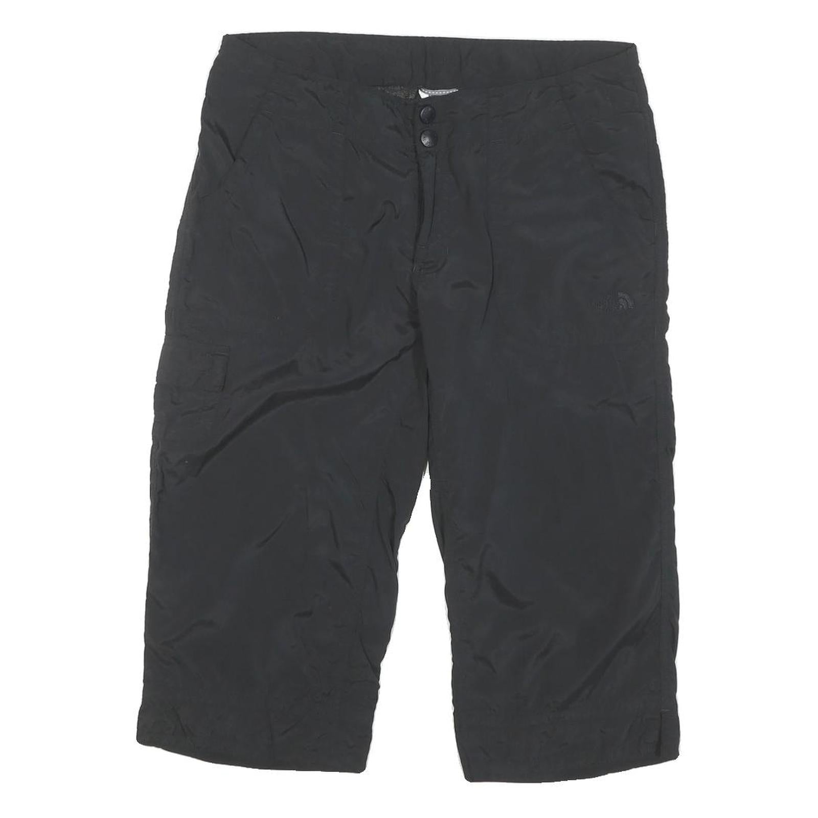 THE NORTH FACE Womens Black Nylon Casual Cargo Shorts UK 10 W34 Outdoor