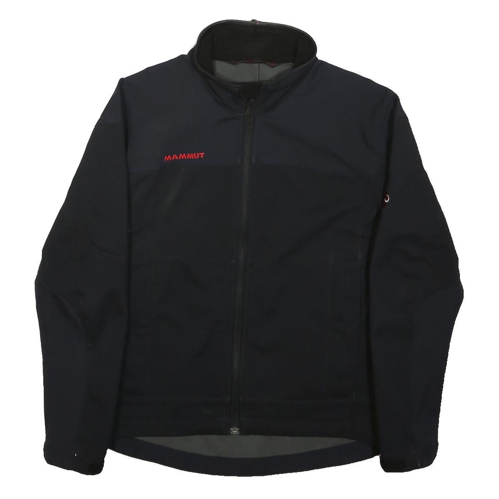 MAMMUT Womens Black Nylon Outdoor Jacket M Drawstring Pattern Plain