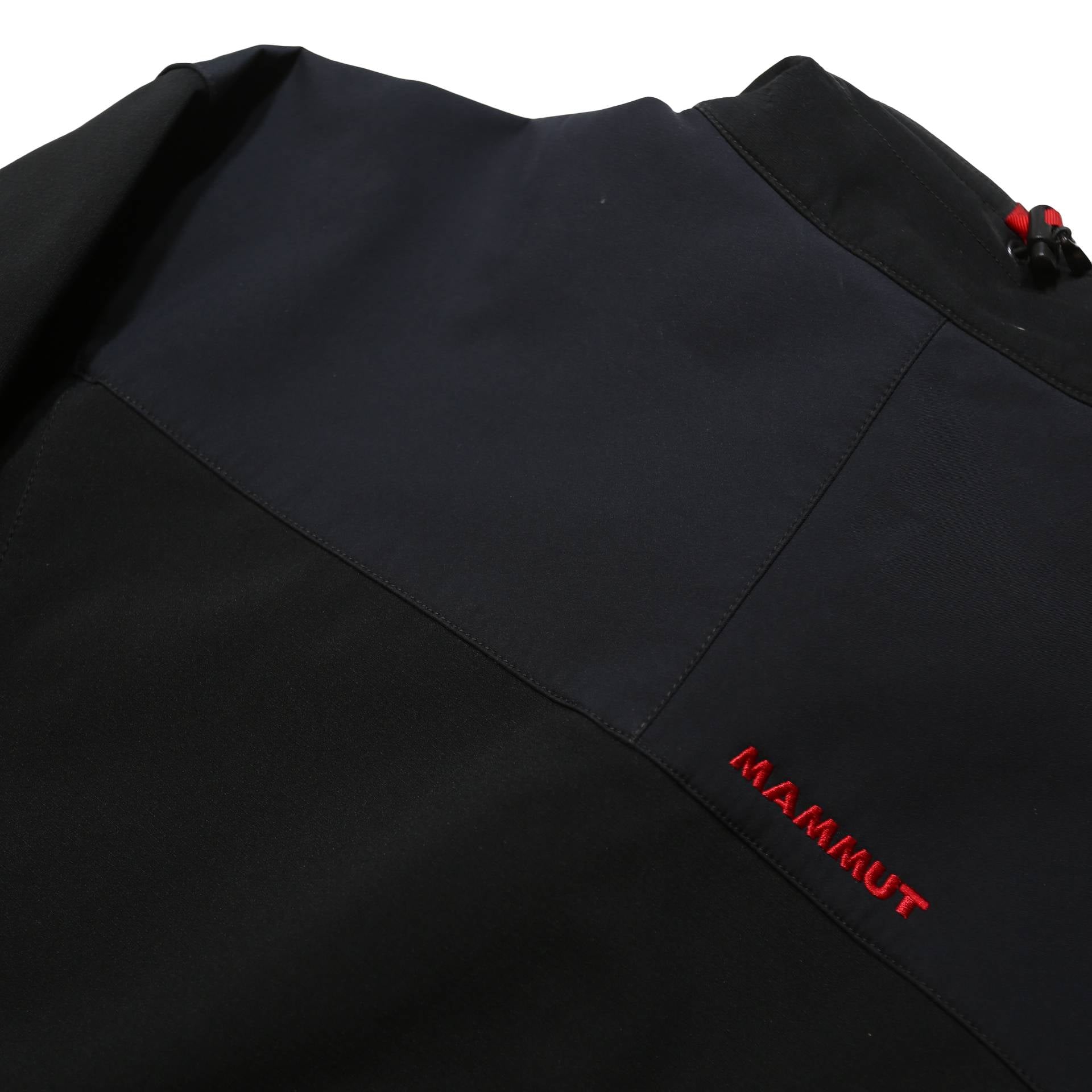 MAMMUT Womens Black Nylon Outdoor Jacket M Drawstring Pattern Plain