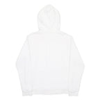 NIKE Mens White Pullover S Cotton Blend Zip Hoodie Lightweight Casual
