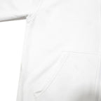 NIKE Mens White Pullover S Cotton Blend Zip Hoodie Lightweight Casual