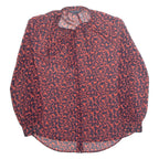 FRENCH CONNECTION Womens Printed Blouse Red Long Sleeve Animal Print M