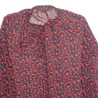 FRENCH CONNECTION Womens Printed Blouse Red Long Sleeve Animal Print M