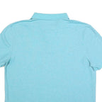 NAUTICA Mens Blue Short Sleeve Plain XL Cotton Blend Polo Shirt Classic Fit