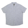 LEE Mens Blue Cotton Blend Shirt XL Casual Summer Short Sleeve Pocket