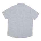 LEE Mens Blue Cotton Blend Shirt XL Casual Summer Short Sleeve Pocket