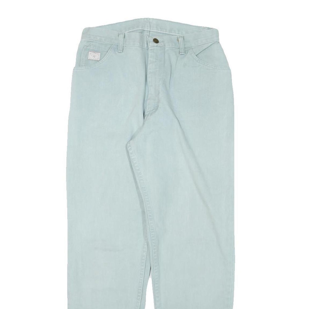 WRANGLER Womens Jeans Blue Relaxed Straight Denim Light W20 L29 Classic Fit
