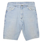 WRANGLER Mens Shorts Blue Casual Denim L W36 Light Wash Summer