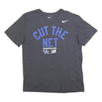 NIKE Mens Black Cut The Net Graphic T-Shirt L Short Sleeve Crew Neck