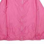 ALISON CRAIG Womens Pink Nylon Zip Jacket L Lightweight Plain Casual Outerwear