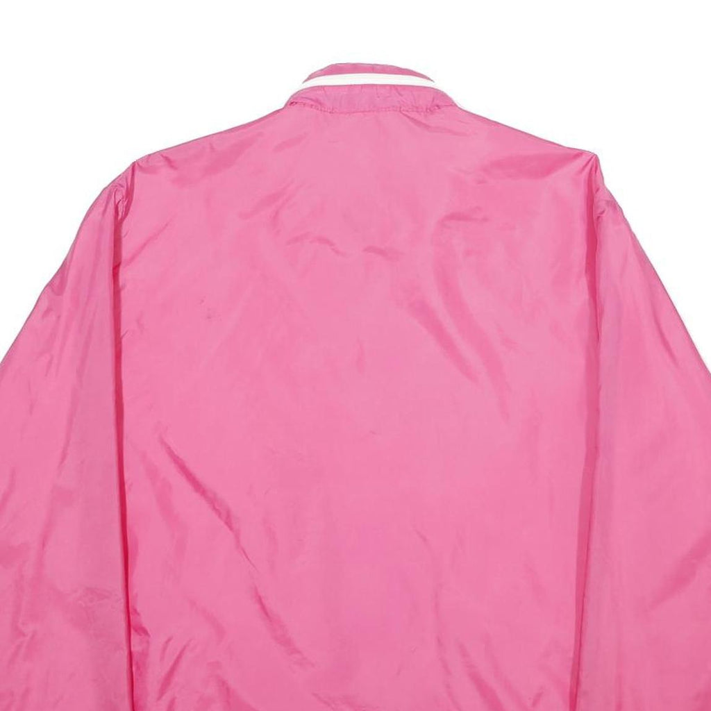 ALISON CRAIG Womens Pink Nylon Zip Jacket L Lightweight Plain Casual Outerwear