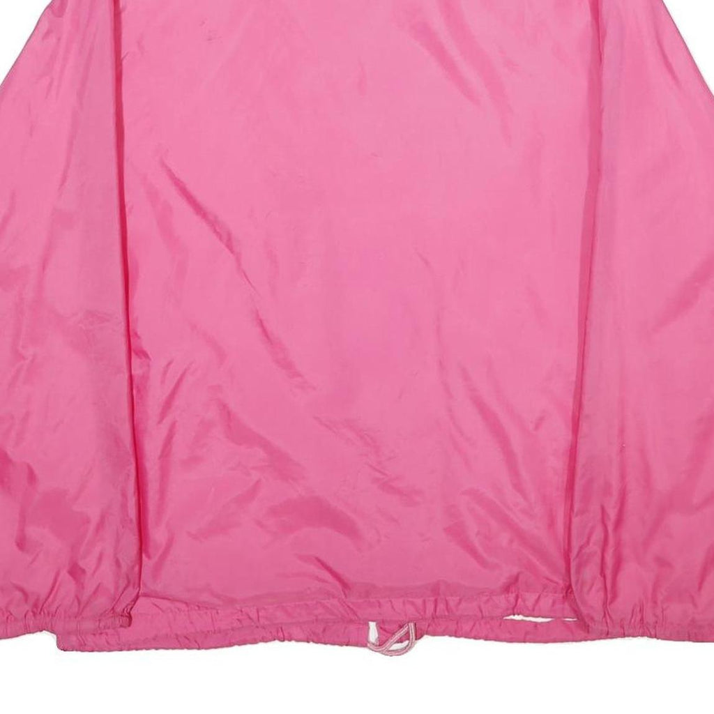 ALISON CRAIG Womens Pink Nylon Zip Jacket L Lightweight Plain Casual Outerwear