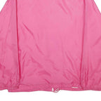 ALISON CRAIG Womens Pink Nylon Zip Jacket L Lightweight Plain Casual Outerwear