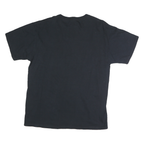 PORT & COMPANY Mens Black Football Graphic T-Shirt L Short Sleeve Crew Neck