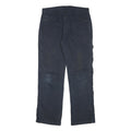 DICKIES Mens Cotton Blend Blue Regular Straight Trousers W34 L31 Workwear