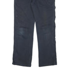 DICKIES Mens Cotton Blend Blue Regular Straight Trousers W34 L31 Workwear