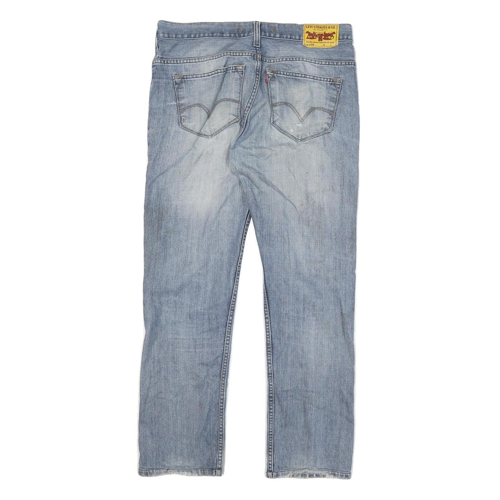 LEVI'S 504 Mens Jeans Blue Regular Straight Denim Light W34 L30 Classic Zip
