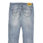 LEVI'S 504 Mens Jeans Blue Regular Straight Denim Light W34 L30 Classic Zip