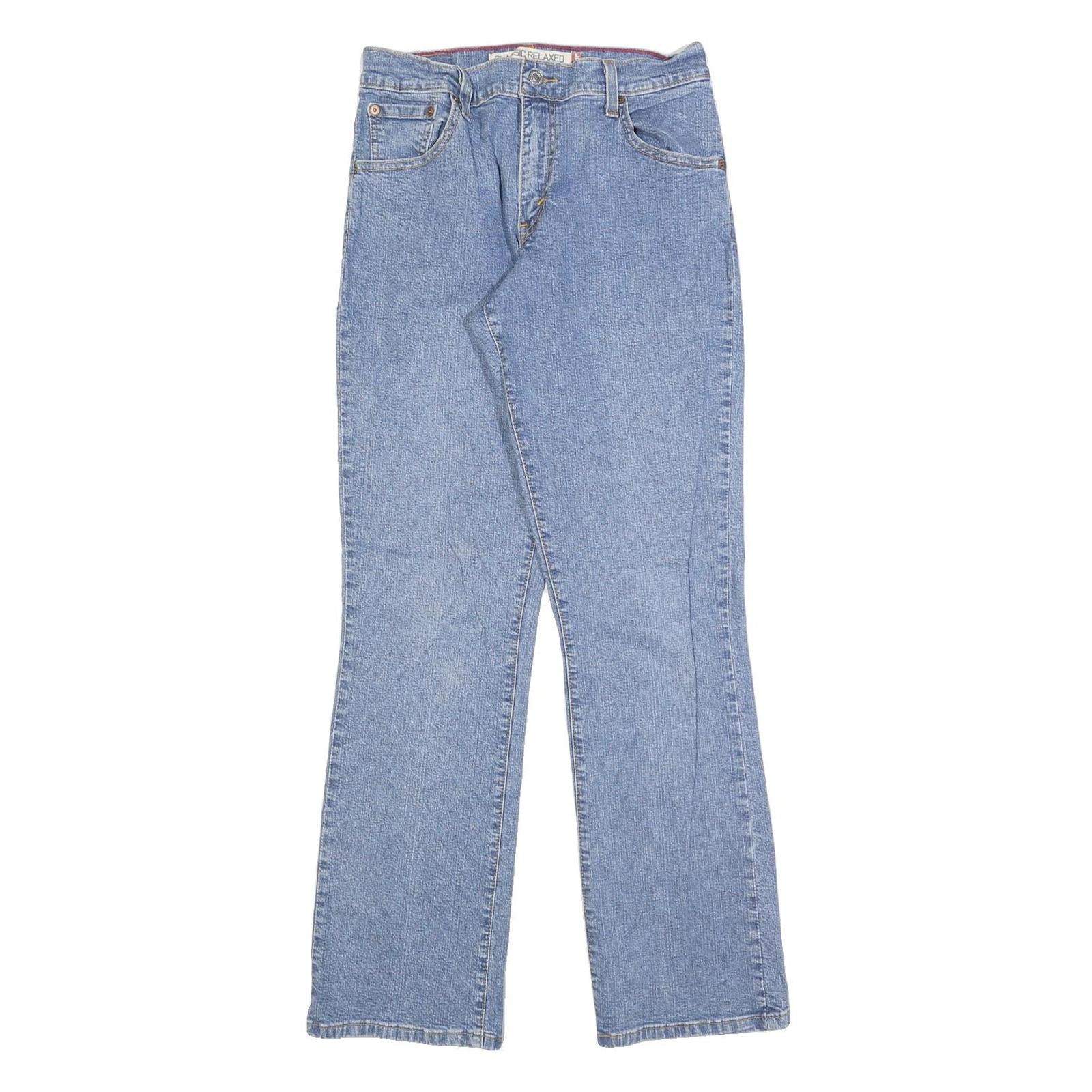 LEVI'S 550 Straight Womens Jeans Blue Regular Straight Denim W28 L30 Classic Zip