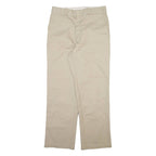 DICKIES Mens Trousers Beige Regular Straight W34 L32