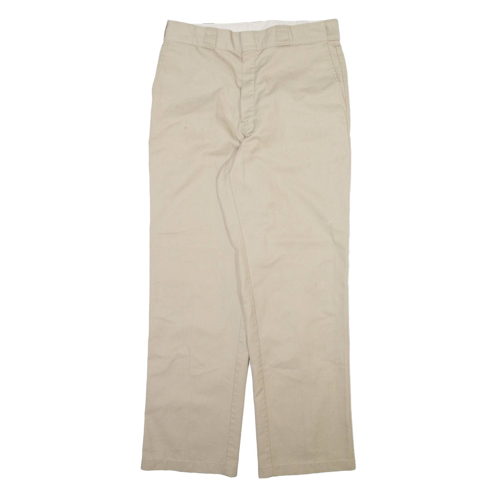 DICKIES Mens Trousers Beige Regular Straight W34 L32
