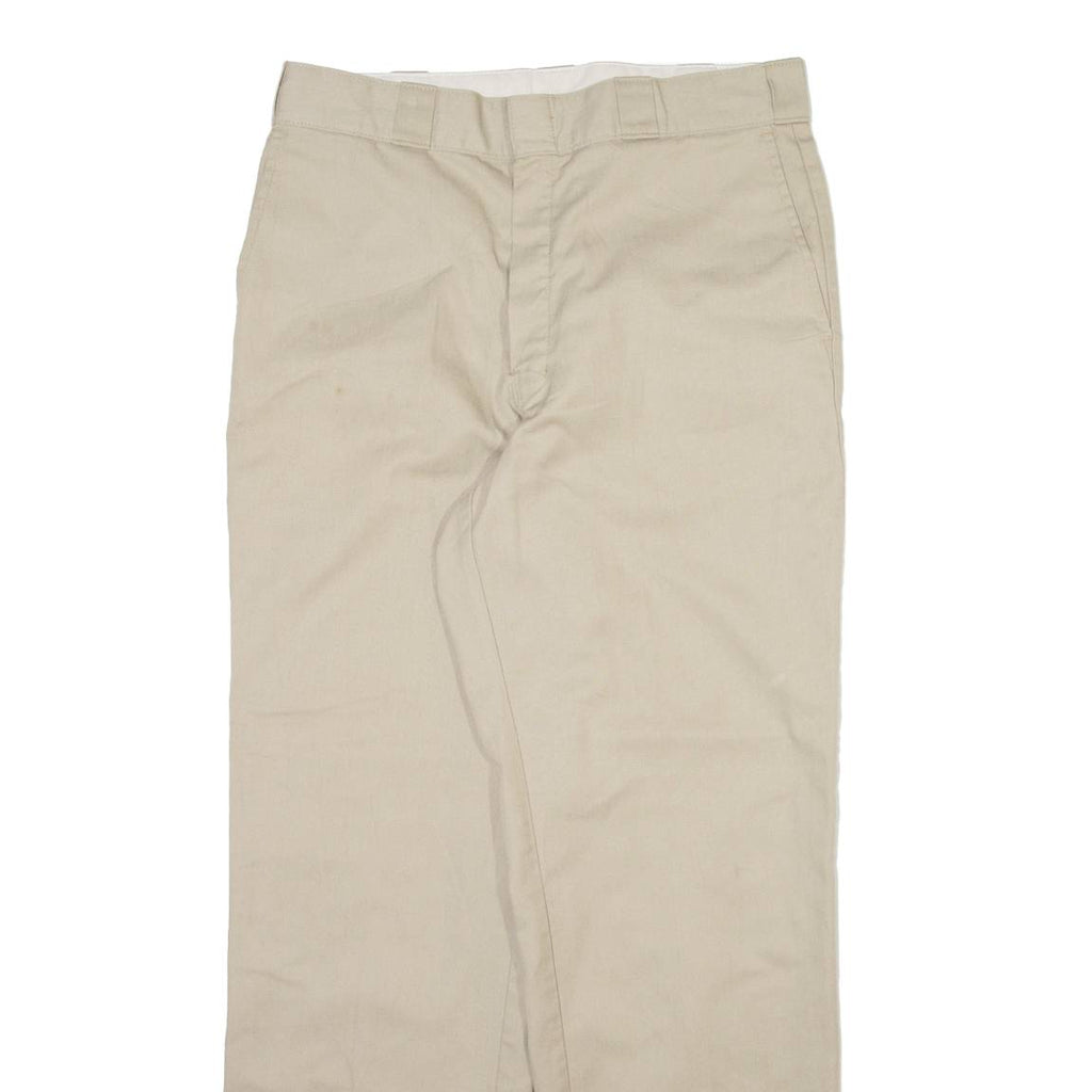 DICKIES Mens Trousers Beige Regular Straight W34 L32
