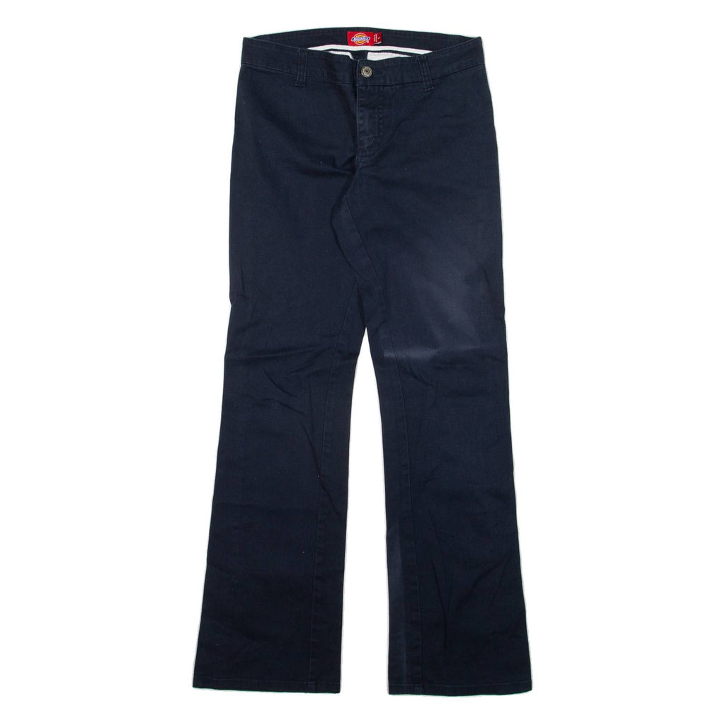 DICKIES Mens Trousers Blue Slim Bootcut W27 L30