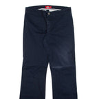 DICKIES Mens Trousers Blue Slim Bootcut W27 L30