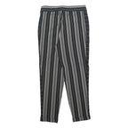 DKNY Womens Rayon Black & Grey Stripe Regular Fit Straight Leg Trousers W30 L27