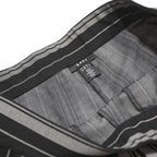 DKNY Womens Rayon Black & Grey Stripe Regular Fit Straight Leg Trousers W30 L27