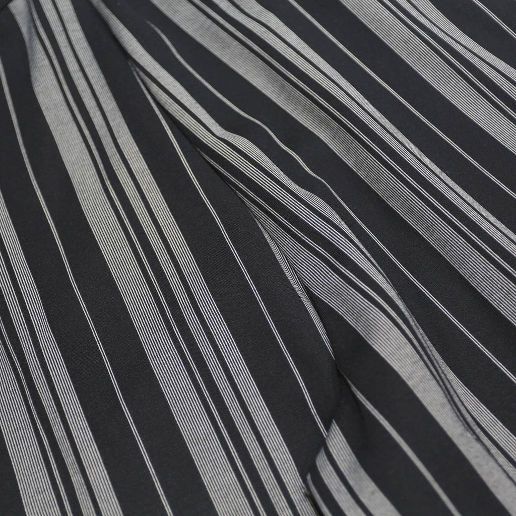 DKNY Womens Rayon Black & Grey Stripe Regular Fit Straight Leg Trousers W30 L27