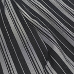 DKNY Womens Rayon Black & Grey Stripe Regular Fit Straight Leg Trousers W30 L27
