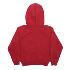 CARHARTT Boys Red Zip Up Hoodie 4Y Cotton Blend Casual Sweatshirt
