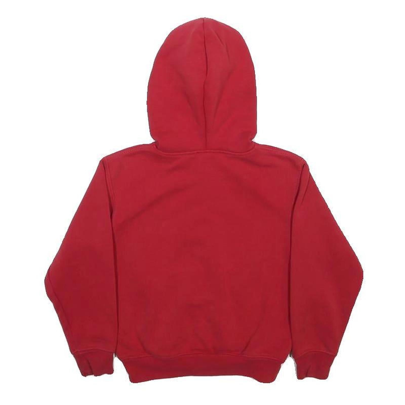 CARHARTT Boys Red Zip Up Hoodie 4Y Cotton Blend Casual Sweatshirt
