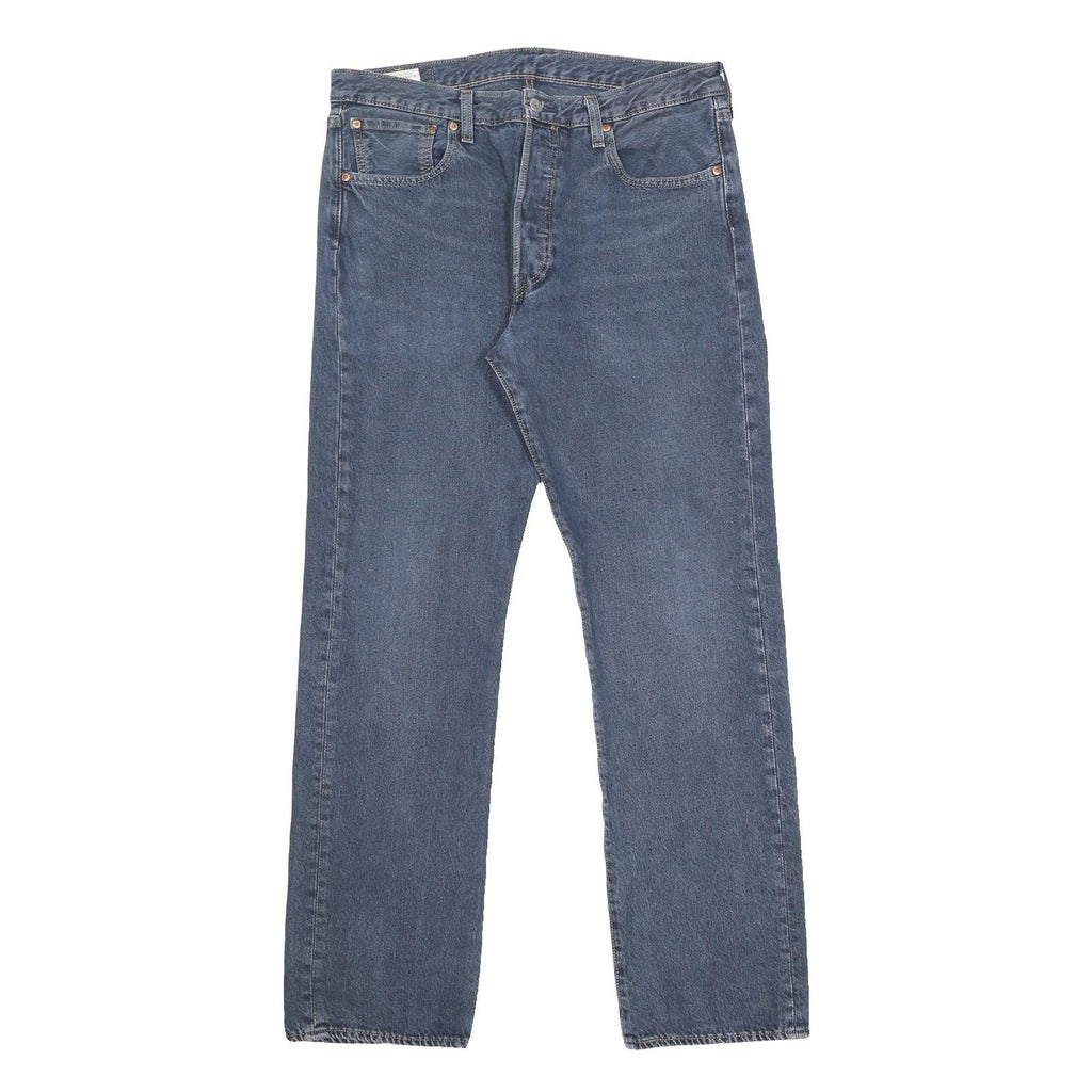 LEVI'S 501 BIG E Mens Jeans Blue Regular Straight Denim Medium W34 L32 Classic