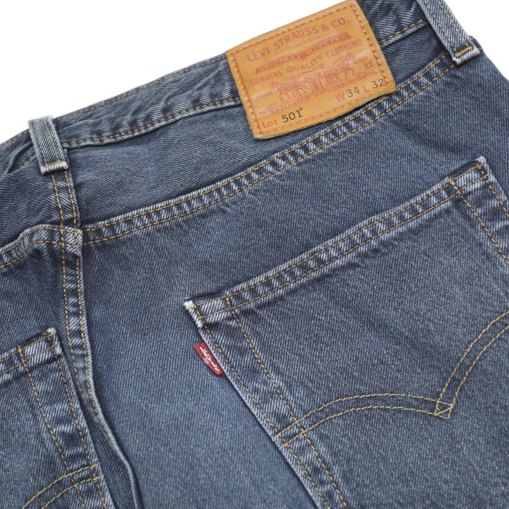 LEVI'S 501 BIG E Mens Jeans Blue Regular Straight Denim Medium W34 L32 Classic