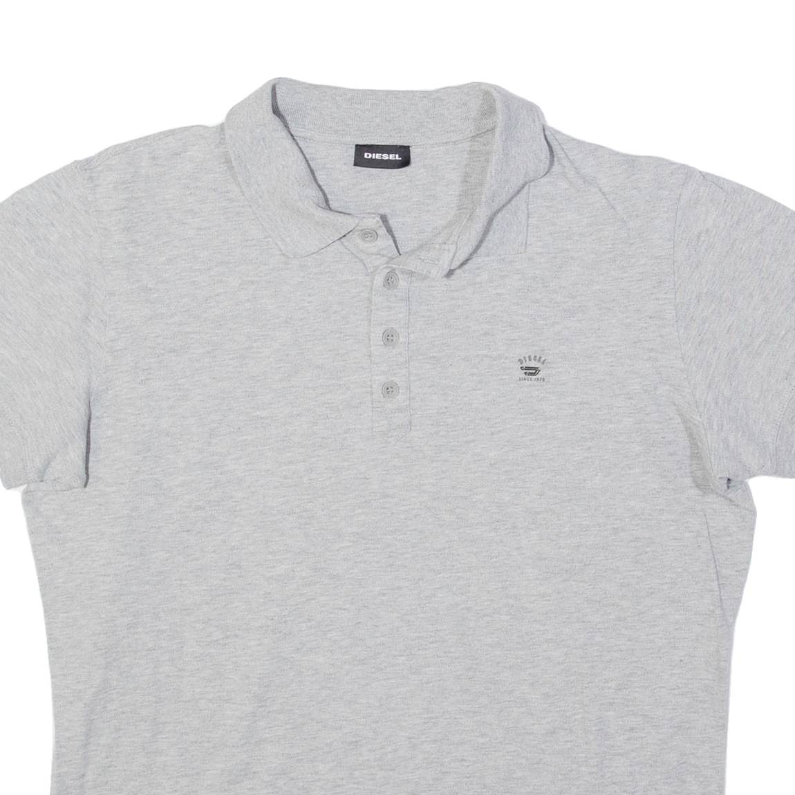 DIESEL Womens Polo Shirt Grey M