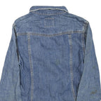 LEE Womens Blue Denim Jacket S Cotton Blend Button Closure Classic Fit Casual