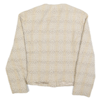 PENDLETON Womens Beige Wool Button Jacket M Woven Classic Design