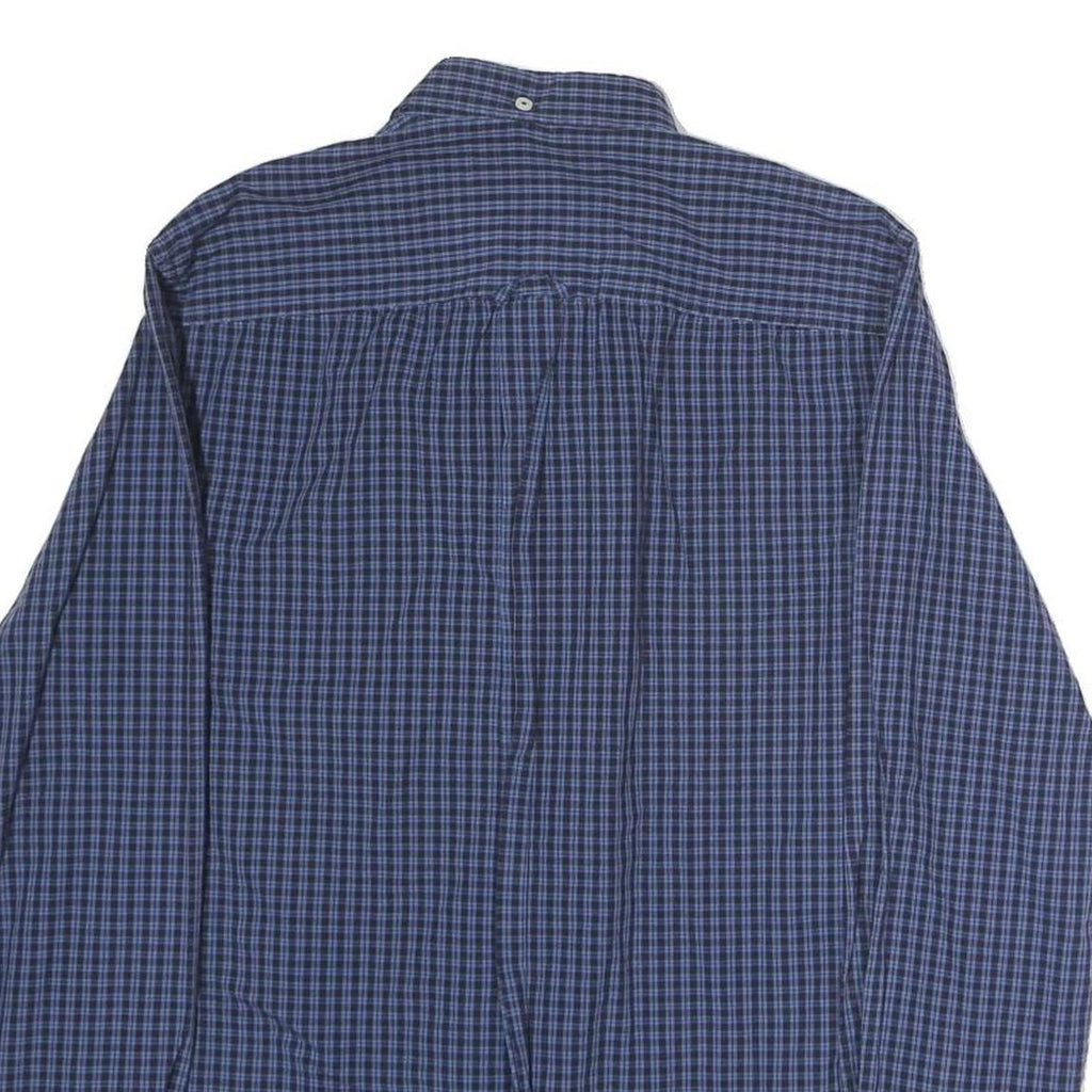 BEN SHERMAN Mens Blue Check Shirt S Button Down Long Sleeve Classic