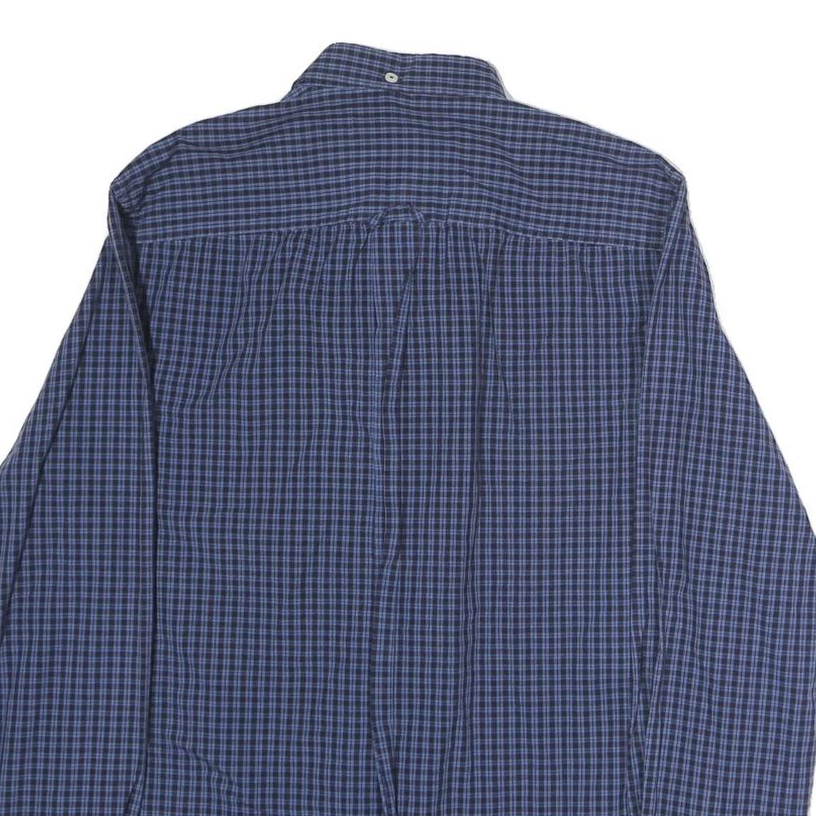 BEN SHERMAN Mens Blue Check Shirt S Button Down Long Sleeve Classic